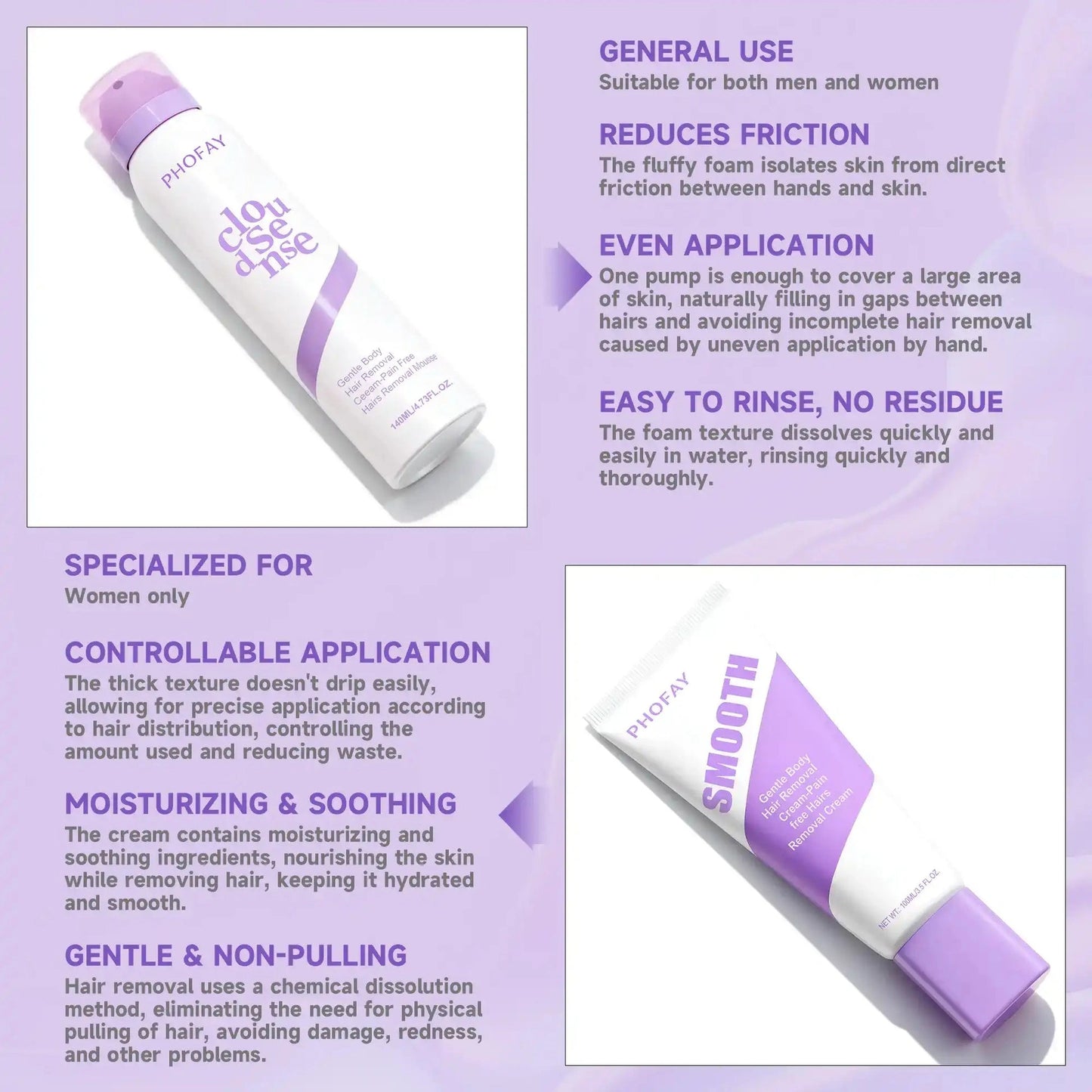 Smooth Skin in 4 Minutes: GentleHair Removal Cream