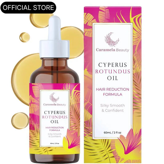 Caramela Beauty CyperusRotundus Oil for Natural HairReduction - 60ml/2oz