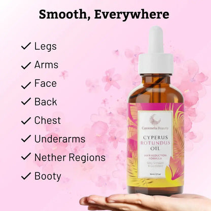 Caramela Beauty CyperusRotundus Oil for Natural HairReduction - 60ml/2oz