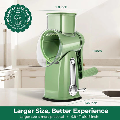 Effortless Prep, Masterful Results:The 5-in-1Ultimate Rotary Grater