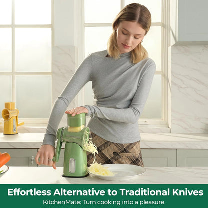 Effortless Prep, Masterful Results:The 5-in-1Ultimate Rotary Grater