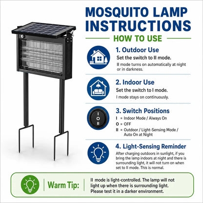 Instant Out-Door Mosquito Shield -Solar Powered