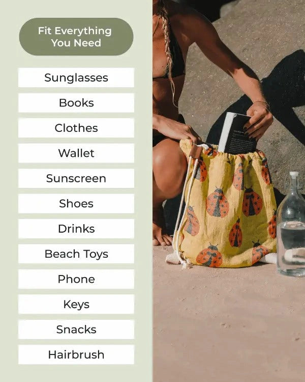 2-in-1 Beach Bag & XL Sand-FreeTowel