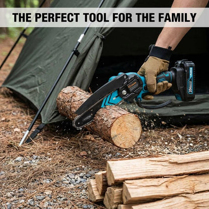 4/6-Inch Mini Chainsaw -3000mAhLong-Lasting Battery Power