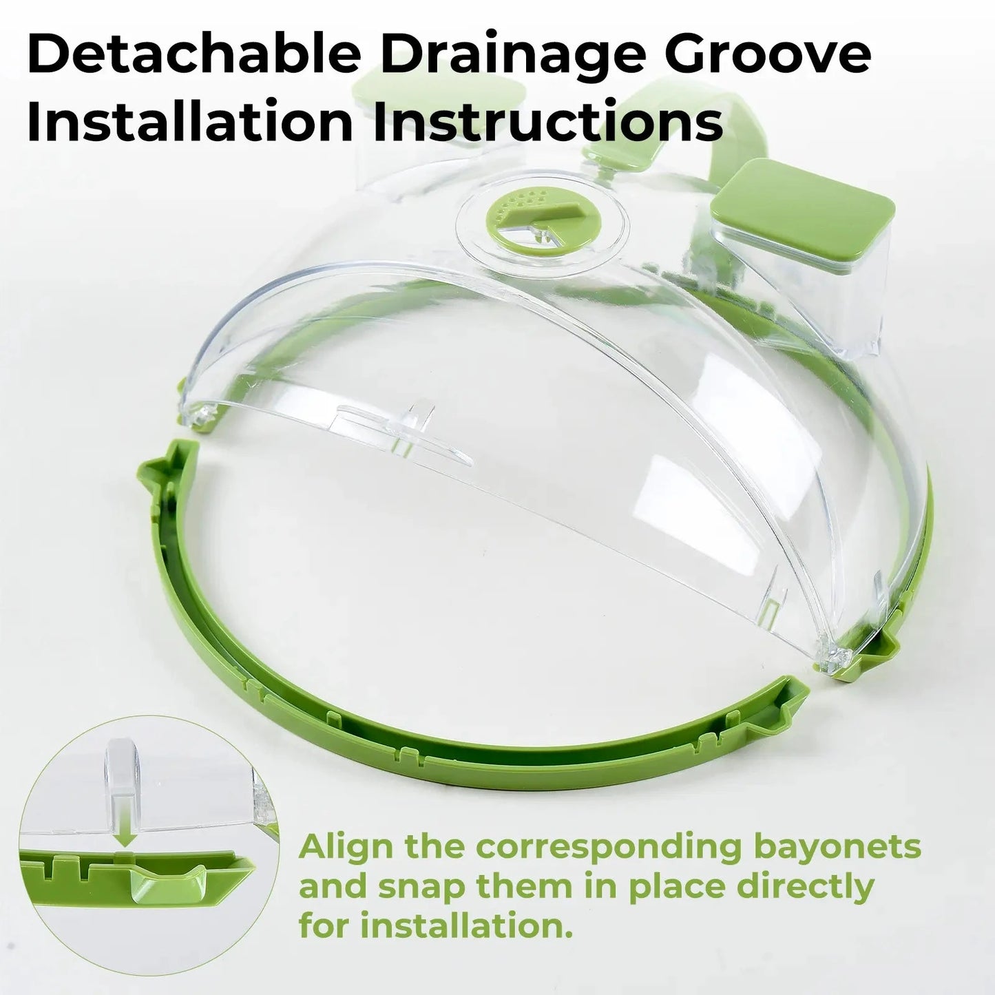 Collapsible Microwave SplatterCover & Food Steamer Guard