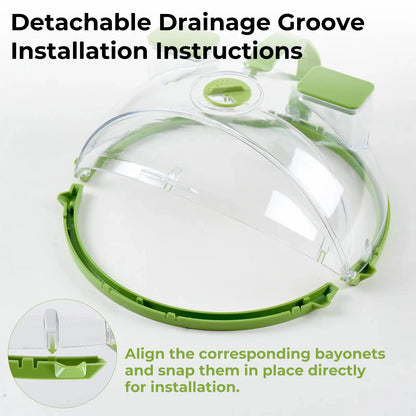 Collapsible Microwave SplatterCover & Food Steamer Guard