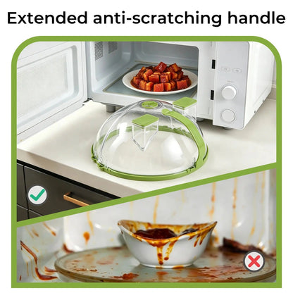 Collapsible Microwave SplatterCover & Food Steamer Guard