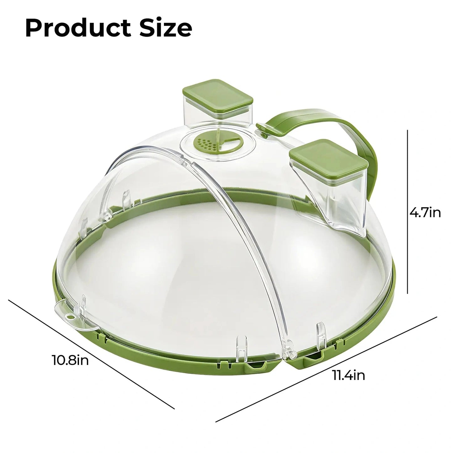 Collapsible Microwave SplatterCover & Food Steamer Guard