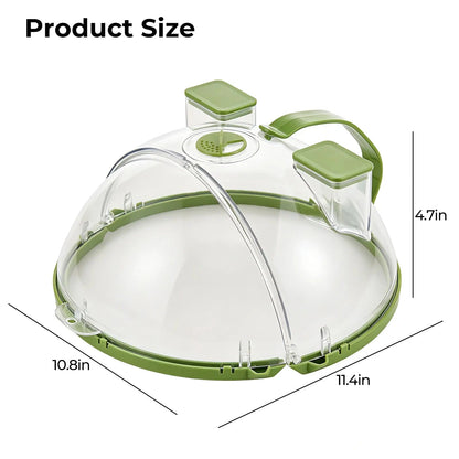 Collapsible Microwave SplatterCover & Food Steamer Guard
