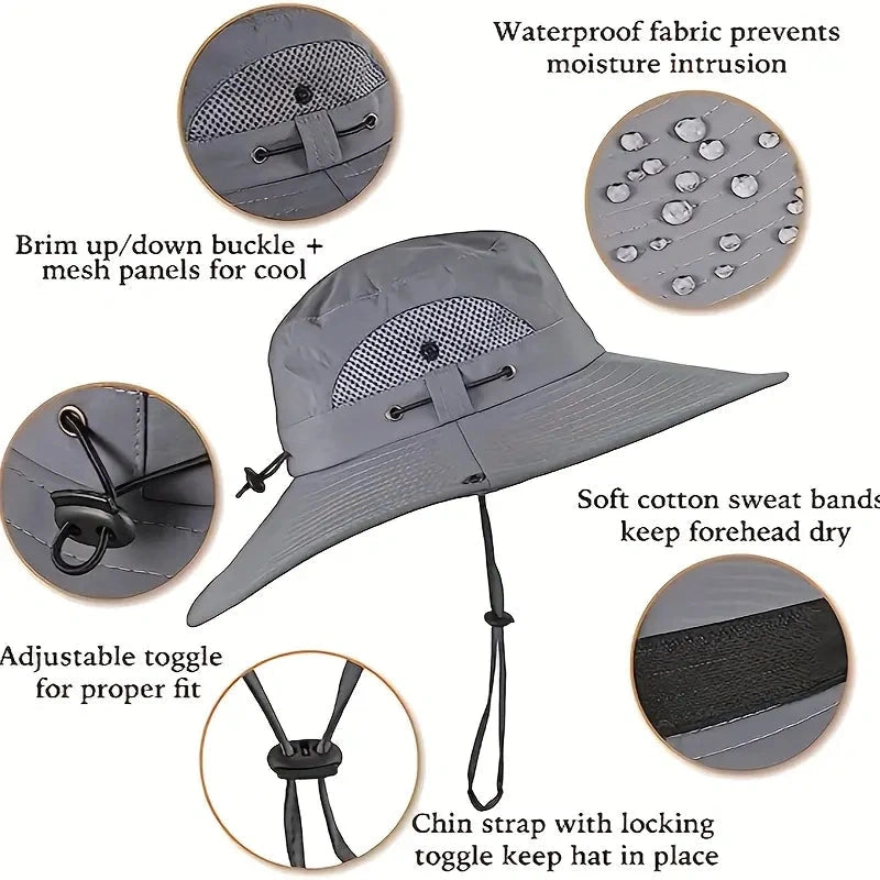 New Solar-Powered OutdoorCooling Fan Hat
