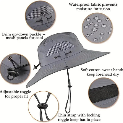 New Solar-Powered OutdoorCooling Fan Hat